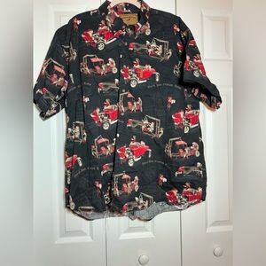 Vintage 80s North River santa shirt